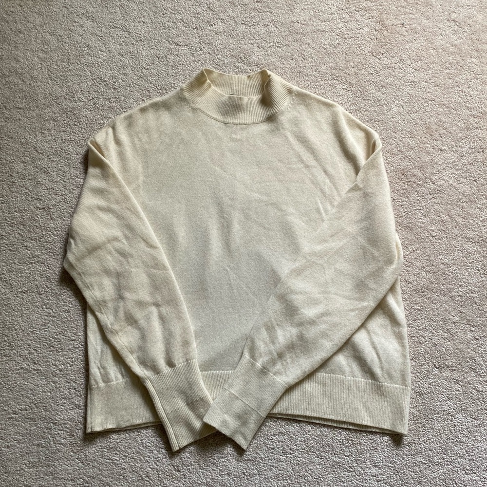 Everlane mock neck sweater S